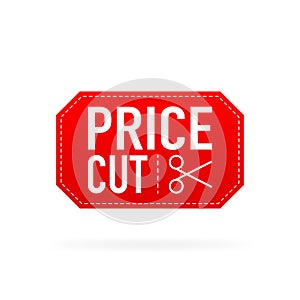 Big Sale Discount. Price cut labels. Vector illustration.