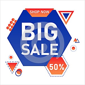 Big sale discount promotion baner template