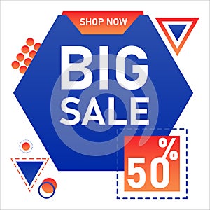 Big sale discount promotion baner template