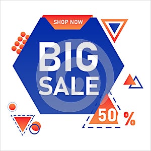 Big sale discount promotion baner template