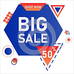 Big sale discount promotion baner template