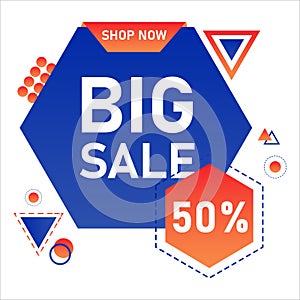 Big sale discount promotion baner template