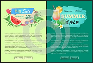 Big Sale Discounts Banner Vector Illustration