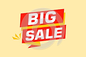 Big Sale labels banners design. Festive template can be used for invitation cards, flyers, posters