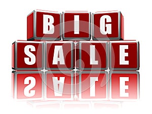 Big sale with reflection