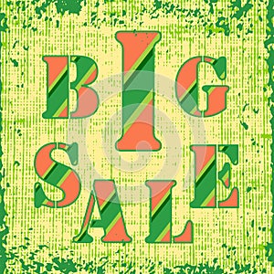 Big Sale retro poster