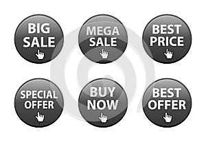 Big sale, special offer, best price, buy now button