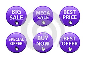 Big sale, special offer, best price, buy now button