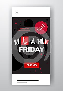 Big sale template black friday banner special offer promo marketing holiday shopping concept advertising campaign