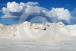 Big salt pile