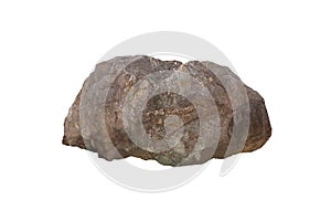 Big sandstone rock isolated on white background. stone for garden decoration.