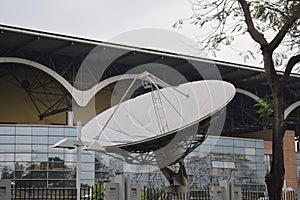 A big satellite  dish