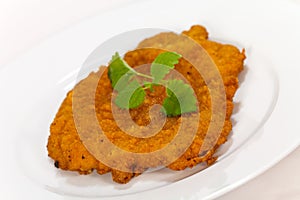 Big Schnitzel-Escalope with Salad