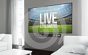 Big screen television live streaming