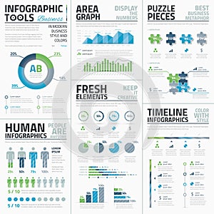 Big set of awesome infographic vector elements for photo