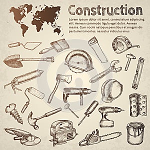 Big set of construction icons.