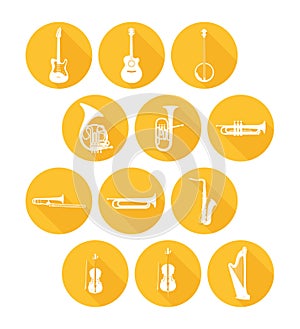 Big Set Icons of Musical Instruments