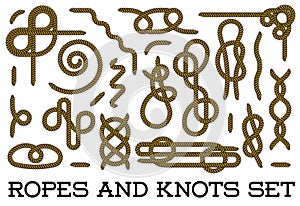 Big Set of Nautical rope knots vector