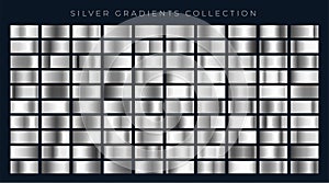 Big set of silver or platinum gradients photo