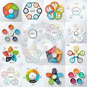 Big set of vector elements for infographic.