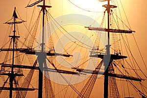 Big ship mast photo