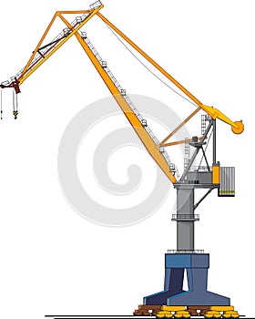 Big shipyard crane