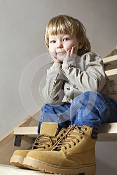Big shoes to fill child's feet in large shoe