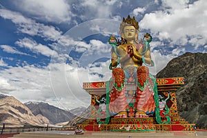 Big Sitting Buddha-Diskit Monastery,Ladakh,India