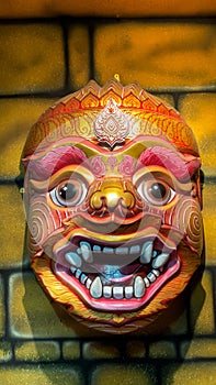 Big Size of Hua Khon, The Ancient Thai Traditional Show Mask