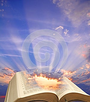 Veľký nebo biblia duchovný svetlo 