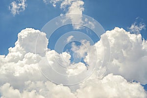 Big sky and clouds.