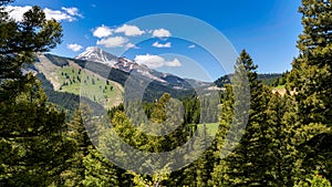 Lone Mountain at Big Sky, Montana photo