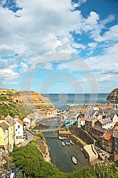 Big sky at Staithes