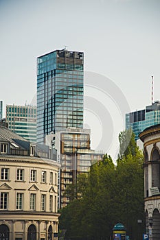 Big skyscraper in the downtown