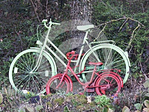 Big and small bicycle