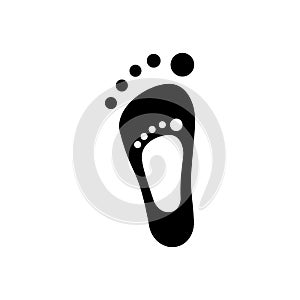 Big and small foot logo