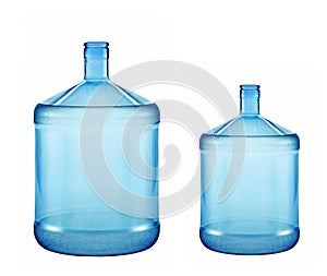 Big and small plastic gallon containers