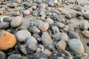 Big and smooth pebbles photo