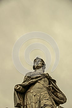Big soldier statue in Toledo city, Spain