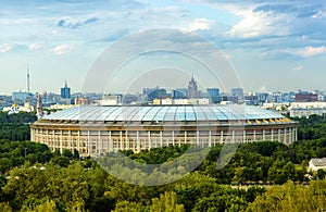 Big sports arena in Luzhniki, Moscow