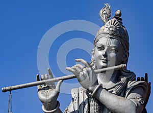 Big statue of Lord Radha Krishna near Delhi International airport, Delhi, India, Lord Krishna and Radha big statue touching sky at