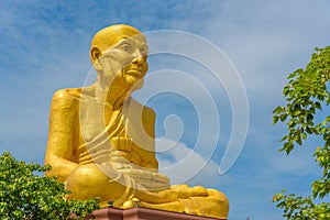 The big statue of Luang Phor Thuad in Ang Thong, Thailand.