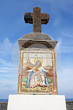Big stone cross, Forio, Ischia, Italy photo