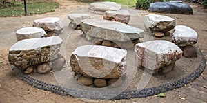 Big stone Garden Table
