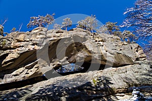 Big stone with the name `Falcon eye`