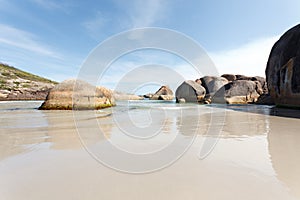 Big stones in the beach of West Australia