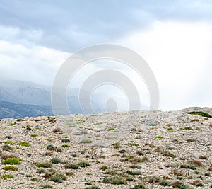 Big Stones in Sand Hills in croatia