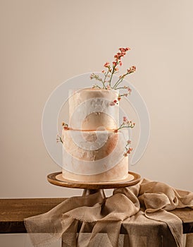 Big stylish wedding cake