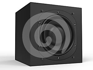 Big sub woofer music speaker - square shape