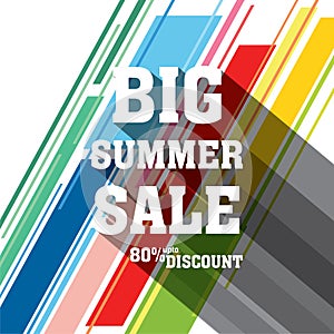 Big summer sale banner design